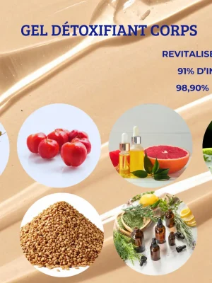 Gel détoxifiant corps