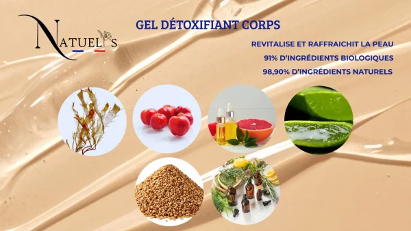Gel détoxifiant corps