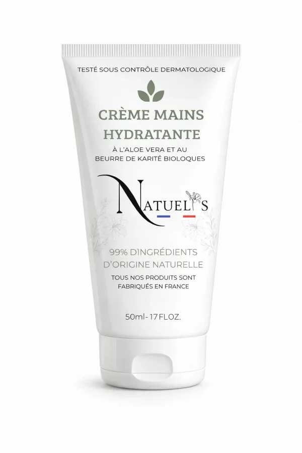 Crème mains Natuelys.