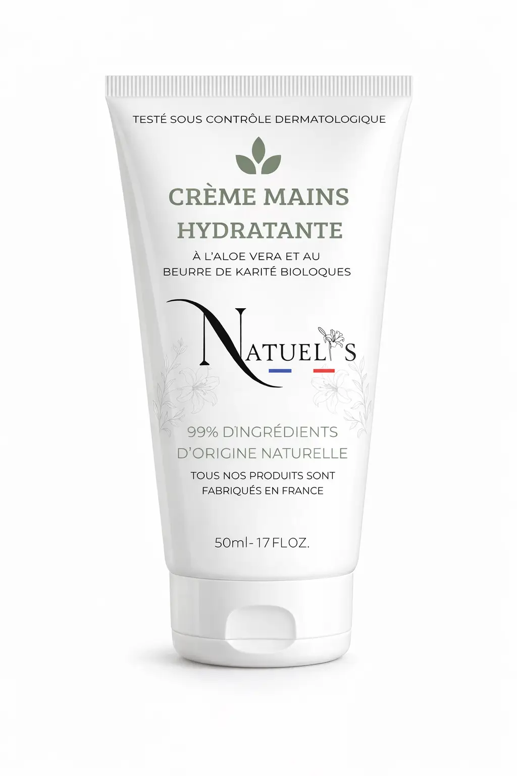 Crème mains Natuelys.