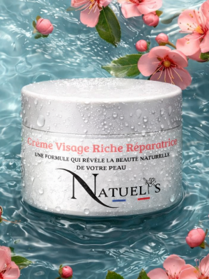 illustration creme visage riche réparatrice NATUELYS