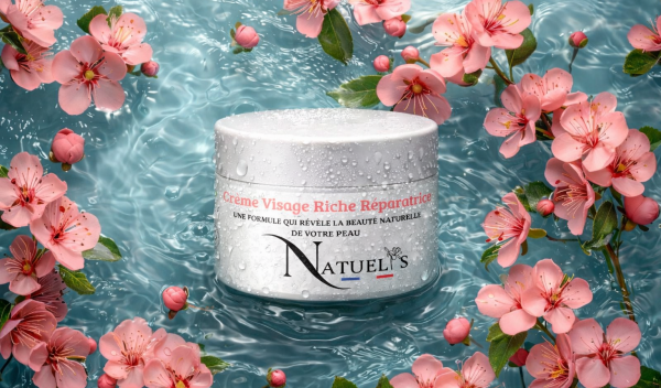 illustration creme visage riche réparatrice NATUELYS
