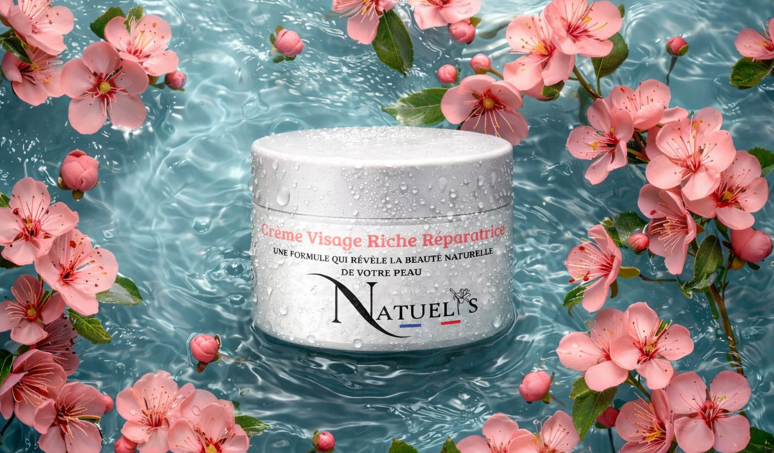 illustration creme visage riche réparatrice NATUELYS